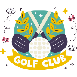 club de golf sticker