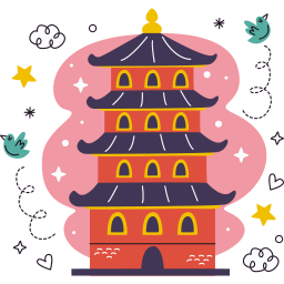 pagoda sticker