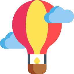 Air hot balloon - Free transport icons