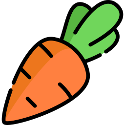 Carrot with arms and legs Royalty Free Vector Image