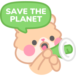 salve el planeta sticker