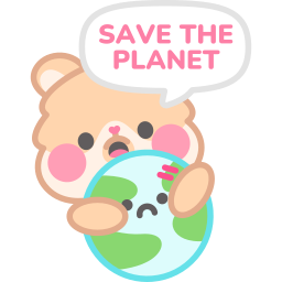 salve el planeta sticker