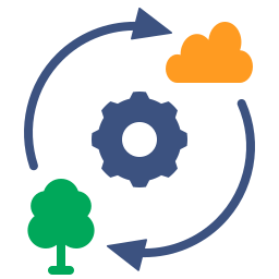 Gas exchange - Free arrows icons