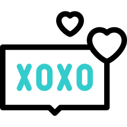 Xoxo Animated Icon | Free social media Animated Icon