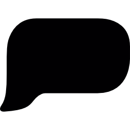 Black empty speech bubble - Free social icons