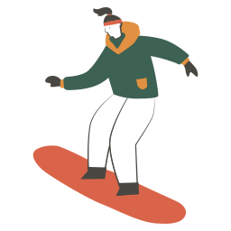 snowboarder sticker