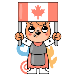 dia de canada sticker