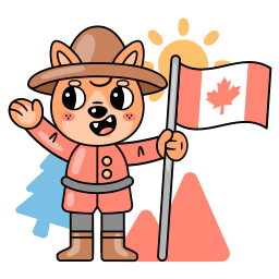 dia de canada sticker