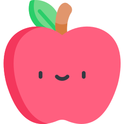 Apple, Clipart, Png, Kawaii, Fruit, Kawaii, Apple, Fruit, Cute, Comic  (Instant Download) 