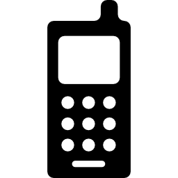 Vintage Cellphone with antenna - Free technology icons