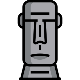 Free Moai Icon - Download in Colored Outline Style