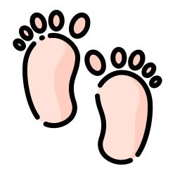 SVG > pies bebé huella - Imagen e icono gratis de SVG.