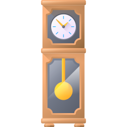 Grandfather clock - Free furniture and household icons