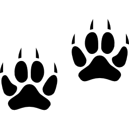 Two Animal Pawprints - Free animals icons