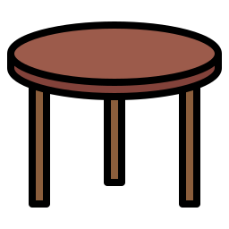 Circle table - Free furniture and household icons