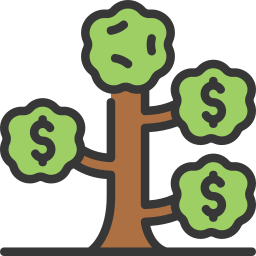 Arbre d argent Icônes affaires et finances gratuites