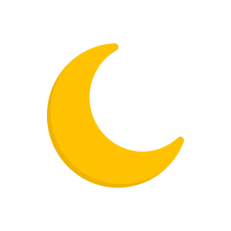 Free Yellow Moon SVG, PNG Icon, Symbol. Download Image.