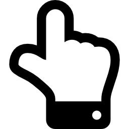 Hand pointing upward - Free gestures icons