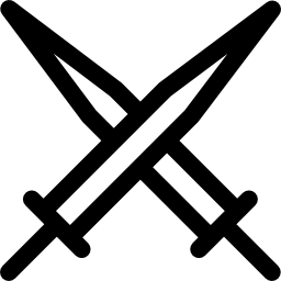 Swords Outline, sword, Cross Swords, swords, weapons, Crossing Swords icon