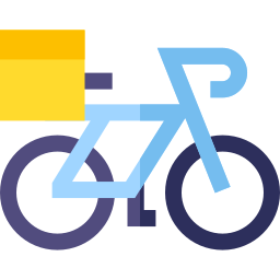 Delivery bike - Free shipping and delivery icons