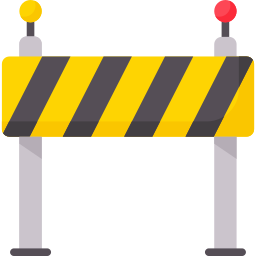 Construction hazard banner - Free icons