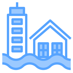 Flood - Free buildings icons