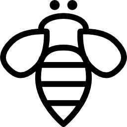 Bee insect outline - Free animals icons