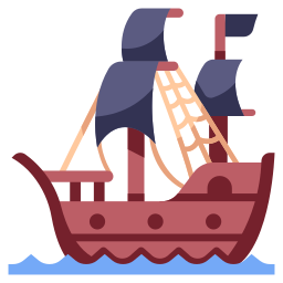 Pirate ship - Free transportation icons