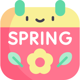 Spring - Free time and date icons