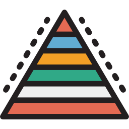 Pyramid chart - Free business icons