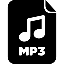 Mp3 audio file - Free music icons