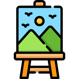 Art, class, drawing, easel, landscape, painting, school icon - Download on  Iconfinder