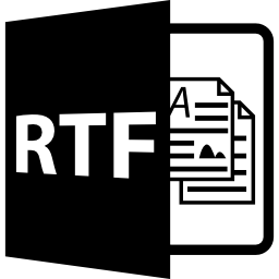 RTF open file format - Free interface icons