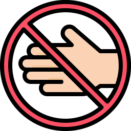 Do not touch - Free hands and gestures icons