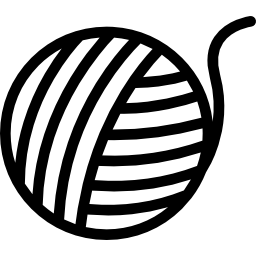 wool ball clipart black