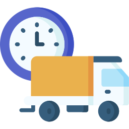 Delivery time - Free shipping and delivery icons