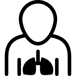 Lungs inside the human body - Free people icons