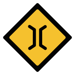 Narrow bridge - Free signaling icons