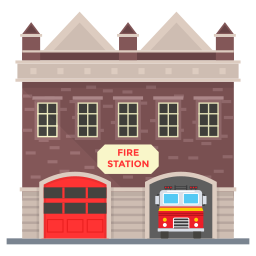 Fire station - Free buildings icons