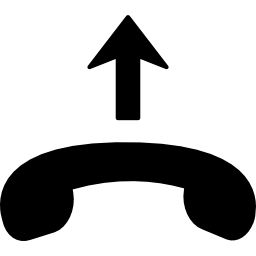 Phone pick up sign - Free interface icons