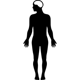Male human body silhouette variant - Free people icons