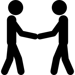 two people shaking hands clipart