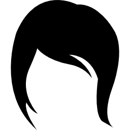 Female short hair style variant - Free icons