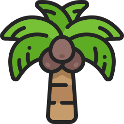 Rbol De Coco Iconos Gratis De Naturaleza