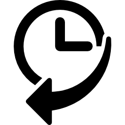 Navigation History Interface Symbol Of A Clock With An Arrow - Free 