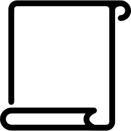 Open scroll outline - Free icons