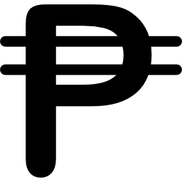 Philippines peso currency symbol - Free signs icons