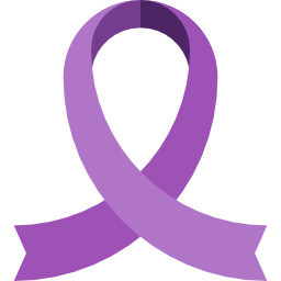 Purple ribbon - Free signs icons