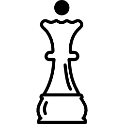Contorno da peça de xadrez da torre - ícones de formas grátis
