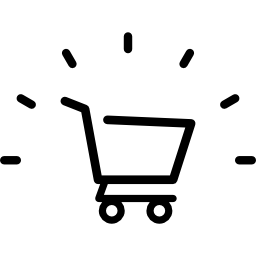 Símbolos de icono de carrito de compras carrito de compras carrito